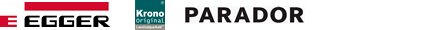 logos egger, krono y parador